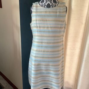 Eliza J Striped Metallic Dress